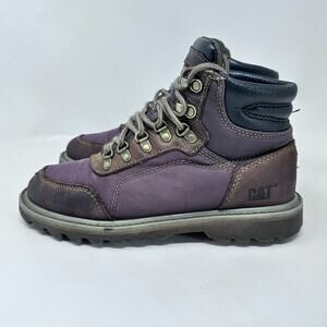 Cat Gridiron Lite Men’s Brown Leather Boots Sz 7 Caterpillar P722222 Work Casual